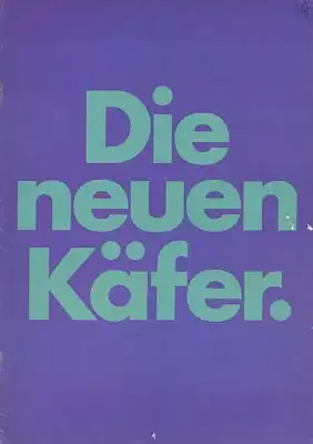 VW Käfer Prospekt 7.1968