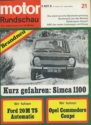 Motor Rundschau 1967 Heft 21