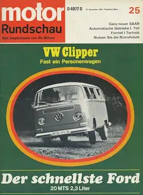 Motor Rundschau 1967 Heft 25