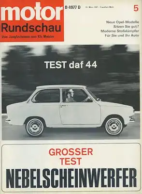 Motor Rundschau 1967 Heft 5