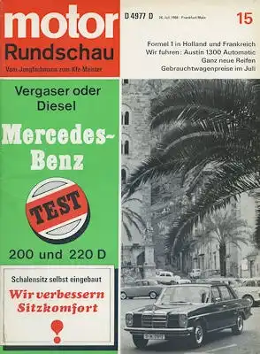 Motor Rundschau 1968 Heft 15