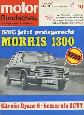 Motor Rundschau 1968 Heft 10