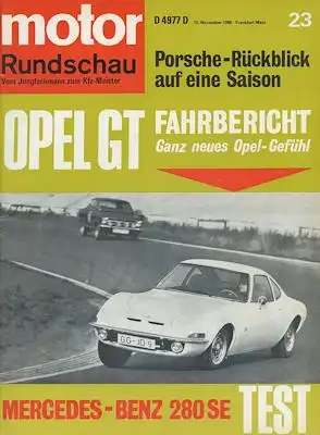 Motor Rundschau 1968 Heft 23