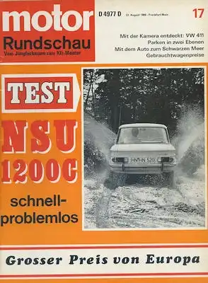 Motor Rundschau 1968 Heft 17