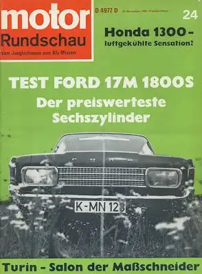 Motor Rundschau 1968 Heft 24