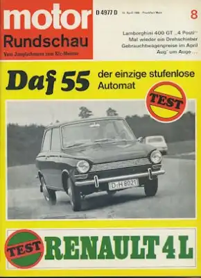 Motor Rundschau 1968 Heft 8
