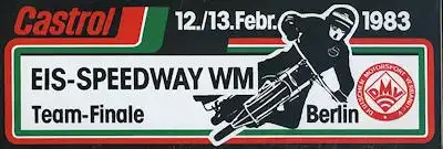 Aufkleber Berliner Eisspeedwayrennen 13./14.2.1983