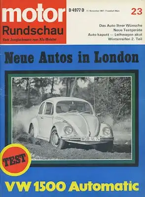 Motor Rundschau 1967 Heft 23