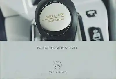 Mercedes-Benz SLK Final Edition Prospekt 4.2002