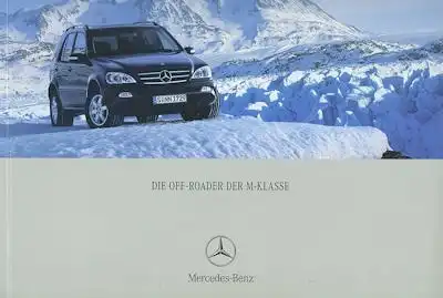 Mercedes-Benz M-Klasse Prospekt 8.2001