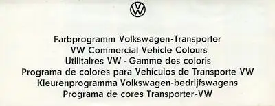 VW T 1 Farben 5.1964