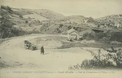 Ansichtskarte Nr. II Gordon Bennett Rennen 1905