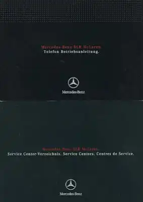 Mercedes-Benz SLR McLaren Bedienungsanleitung 12.2003