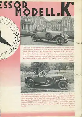 Mercedes-Benz Modell K Prospekt 7.1929