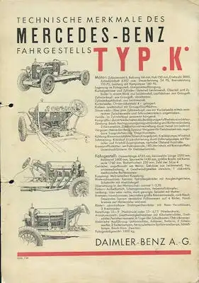 Mercedes-Benz Modell K Prospekt 7.1929