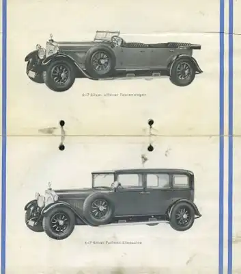 Mercedes-Benz Modell K Prospekt 1920er Jahre