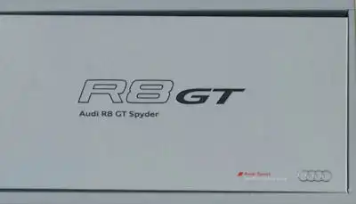 Audi R 8 GT Spyder Prospekt 7.2011