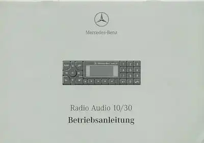 Mercedes Benz / Becker Audio 10/30 Bedienungsanleitung 4.1999