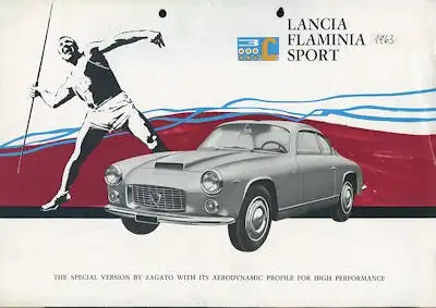 Lancia Flaminia Sport 3 C Zagato Prospekt ca. 1963