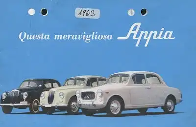Lancia La storia dell Appia Prospekt 1963