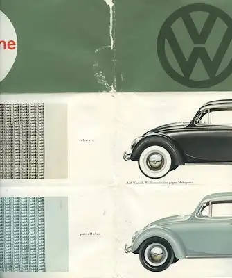 VW Käfer Farben ca. 1962