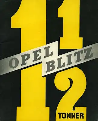 Opel Blitz 1,5 to Prospekt 1930er Jahre