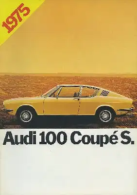 Audi 100 Coupé S Prospekt 8.1974