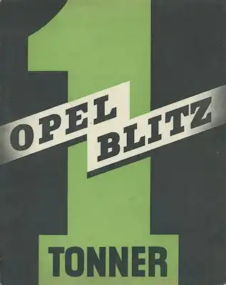 Opel Blitz 1to Prospekt 1930er Jahre