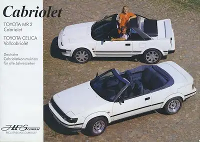Toyota / Schwan MR 2 / Celica Cabriolet Prospekt ca. 1985