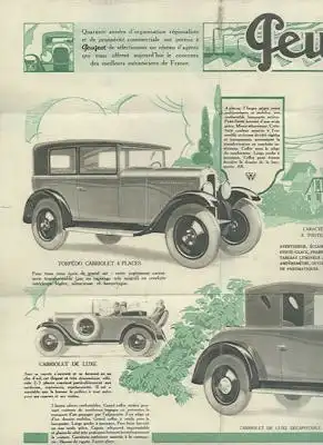 Peugeot 5 CV Prospekt ca. 1929