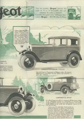 Peugeot 5 CV Prospekt ca. 1929