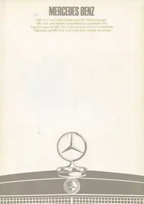 Mercedes Benz Texil- und Leder-Polsterungen 12.1969
