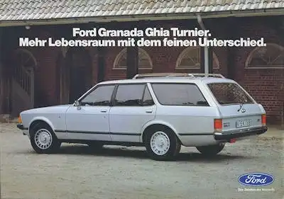 Ford Granada Ghia Turnier Prospekt 3.1979