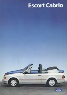 Ford Escort Cabrio Prospekt 2.1986