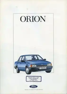 Ford Orion Prospekt 12.1986