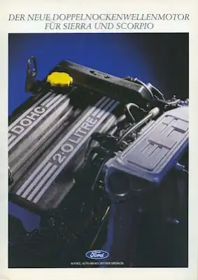 Ford Sierra / Scorpio Motoren Prospekt 5.1989