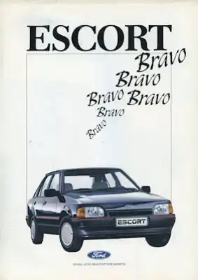 Ford Escort Bravo Sondermodell Prospekt 7.1987