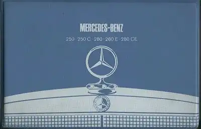 Mercedes-Benz 250 - 280 CE Polsterstoff-Mappe 2.1972