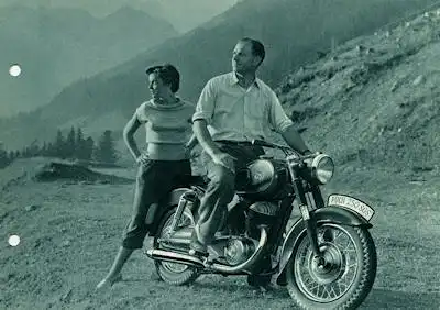 Puch 250 SGS Prospekt ca. 1955