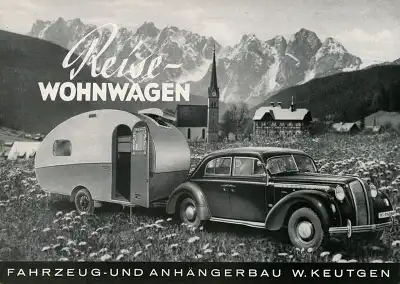 Keutgen Wohnwagen Prospekt 1940