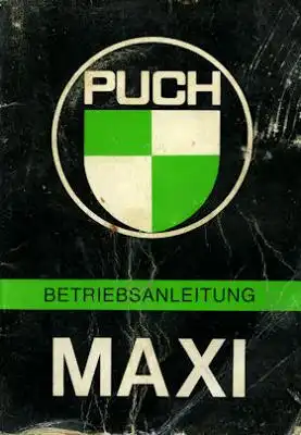 Puch Maxi Bedienungsanleitung 1971