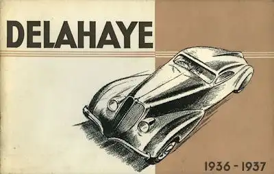 Delahaye Programm 1936/1937 f