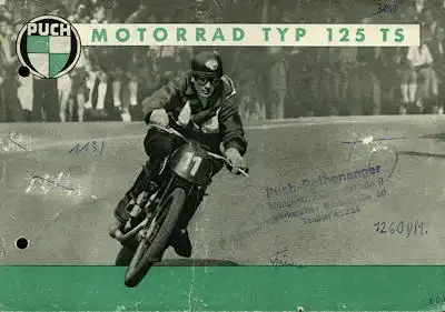 Puch Typ 125 TS Prospekt 1950