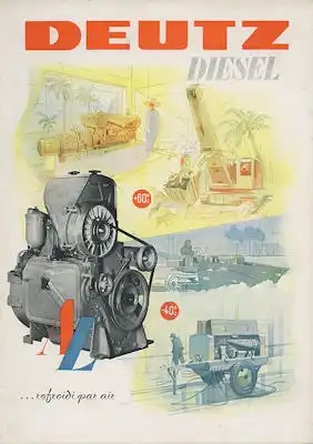 Deutz Diesel Motoren Programm 1950er Jahre f