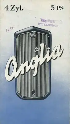 Ford Anglia A04A Prospekt 1945-1948