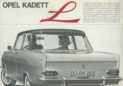 Opel Kadett A L Prospekt 1963