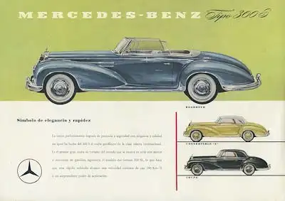 Mercedes-Benz 300 S Prospekt ca. 1955 es