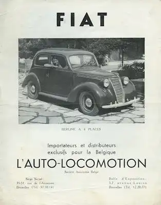 Fiat 1100 B Prospekt 1948/49 f