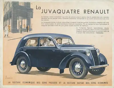 Renault Juvaquatre Prospekt 1940er Jahre