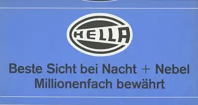 Hella 2 Kleinplakate 1968